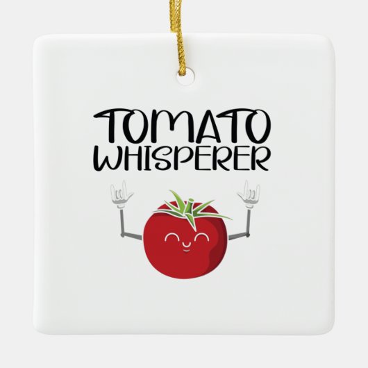 Ornement En Céramique Whisperer tomate (Devant)
