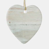 Ornement En Céramique White Woodgrain (Droite)