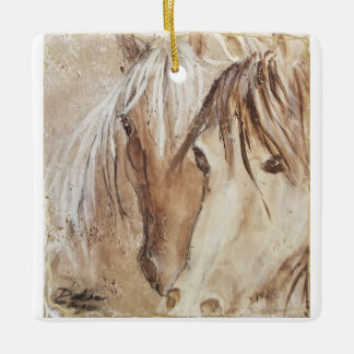 Ornement En Céramique "Wild Spirit" Mustang Ceramic Ornament
