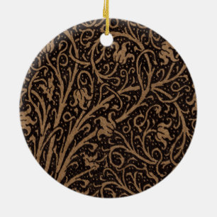 Ornement En Céramique William Morris Campion Cuir Damassé