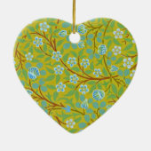 Ornement En Céramique William Morris - Clover (jaune et bleu) (Dos)