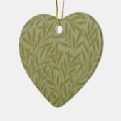Ornement En Céramique William Morris Willow Antique Green Leaf Vine Art (Gauche)