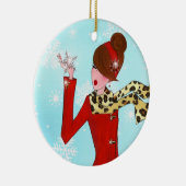 Ornement en céramique "Winter DIVA" (Droite)