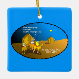 Ornement En Céramique Wise Men Geocaching Christmas