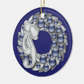 Ornement En Céramique Wreath Hanoukka (Gauche)