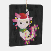 Ornement En Céramique xmas santa claus axolotl (Droite)