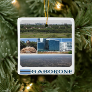 Ornement En Céramique zBW010 GABORONE, Mosaïque, BOTSWANA, Afrique,