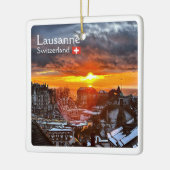 Ornement En Céramique zCH013 LAUSANNE Suisse, (Gauche)