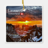 Ornement En Céramique zCH013 LAUSANNE Suisse, (Devant)