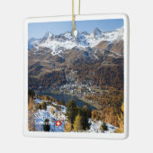 Ornement En Céramique zCH018 SAINT-MORITZ Suisse, (Gauche)