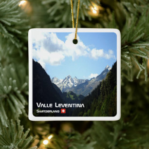 Ornement En Céramique zCH020 LEVENTINA VALLEY Swiss,