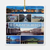 Ornement En Céramique zDE003 mosaïque de HAMBURG en Allemagne Europe, (Dos)