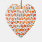 Ornement En Céramique Zebra Orange and White Print (Droite)