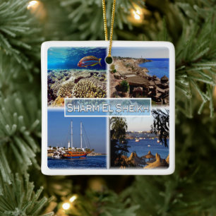 Ornement En Céramique zEG063 SHARM EL SHEIK en mer Rouge, EGYPTE,