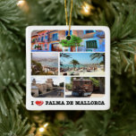 Ornement En Céramique zES020 PALMA DE MALLORCA, Espagne,<br><div class="desc">Vous y trouverez le souvenir de vos vacances. Cette catégorie contient l'Ornement en céramique de nombreux endroits en Espagne. (zES020 PALMA DE MALLORCA, Espagne, Ornement en céramique). Amaze amis et parents avec les souvenirs uniques de votre voyage. Essaie-nous ! #LeoPepeDesign - europe espagne, leopepedesign, voyage photo tourisme, cadeau souvenir gadget...</div>