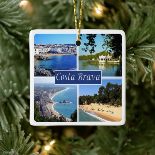 Ornement En Céramique zES153 COSTA BRAVA Espagne, (Arbre)