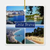Ornement En Céramique zES153 COSTA BRAVA Espagne, (Dos)