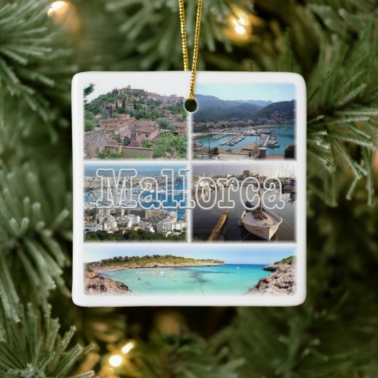 Ornement En Céramique zES163 PALMA Mallorca Deia Soller. (Arbre)