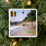 Ornement En Céramique zGN008 GUINEA, Governor's Beach, Afrique,<br><div class="desc">Vous y trouverez le souvenir de vos vacances. (zGN008 GUINEA,  Governor's Beach,  Africa Ceramic Ornament). Amaze amis et parents avec les souvenirs uniques de votre voyage. Essaie-nous ! #LeoPepeDesign - plage du gouverneur,  Guinée africaine,  leopepedesign,  voyage en photo tourisme,  cadeau gadget ornement céramique.</div>
