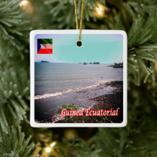 Ornement En Céramique zGQ005 GUINÉE ÉQUATORIALE, Panorama, Afrique,