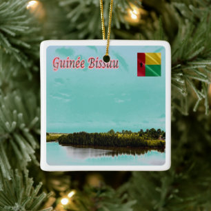 Ornement En Céramique zGW005 GUINEA BISSAU, Panorama, Afrique,