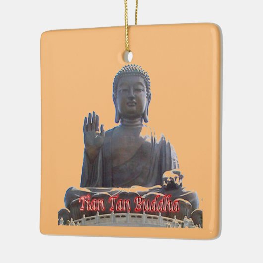 Ornement En Céramique zHK020 TIAN TAN BUDDHA, Hong Kong, Souvenir, (Gauche)