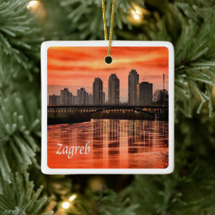 Ornement En Céramique zHR004 ZAGREB, Croatie, Europe,