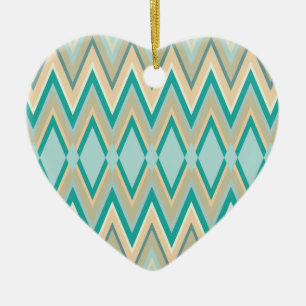 Ornement En Céramique zigzag-téléphones diagonale