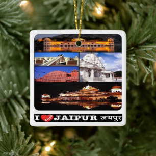 Ornement En Céramique zIN003 j'aime JAIPUR Inde, Asie,