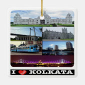 Ornement En Céramique zIN004 KOLKATA, Inde, Asie, (Dos)