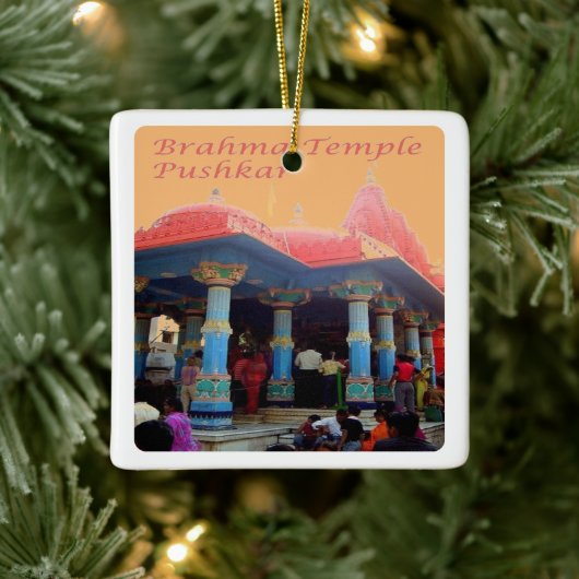 Ornement En Céramique zIN20 Brahma Temple PUSHKAR, Inde, Asie, (Arbre)