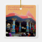Ornement En Céramique zIN20 Brahma Temple PUSHKAR, Inde, Asie, (Dos)