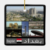 Ornement En Céramique zIQ003 BAGDAD, Irak, Moyen-Orient, Asie, (Dos)