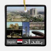 Ornement En Céramique zIQ003 BAGDAD, Irak, Moyen-Orient, Asie, (Devant)