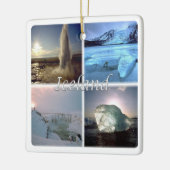 Ornement En Céramique zIS002 ISLANDE, (Gauche)