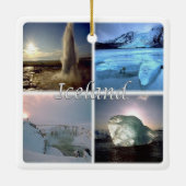 Ornement En Céramique zIS002 ISLANDE, (Dos)