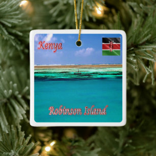 Ornement En Céramique zKE021 KENYA, île Robinson, Afrique,
