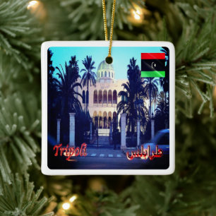 Ornement En Céramique zLY026 TRIPOLI, Le Palais Royal, Libye, Réfrigérat