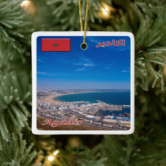 Ornement En Céramique zMA026 AGADIR, Maroc, Afrique, (Arbre)