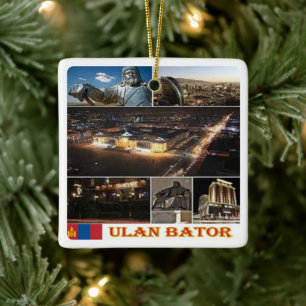 Ornement En Céramique zMN004 ULAN BATOR, Mongolie, Asie,