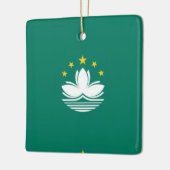 Ornement En Céramique zMO001 Macaense FLAG Macau ou Macao, (Gauche)