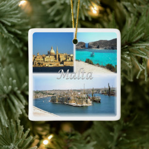 Ornement En Céramique zMT006 VALLETTA, Malte, Europe,
