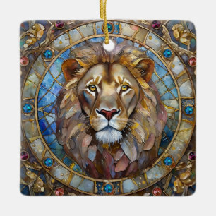 Ornement En Céramique Zodiaque - Lion le Lion