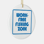 Ornement En Céramique Zone de pêche sans travail (Droite)