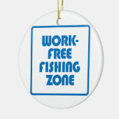 Ornement En Céramique Zone de pêche sans travail (Gauche)