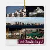 Ornement En Céramique zQA010 mosaïque de DOHA, Qatar, Asie, (Dos)