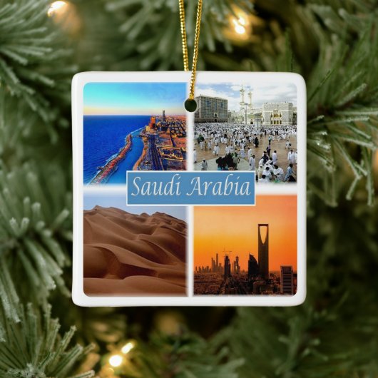 Ornement En Céramique zSA010 ARABIE SAOUDITE, Asie, (Arbre)