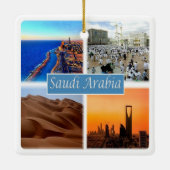 Ornement En Céramique zSA010 ARABIE SAOUDITE, Asie, (Dos)