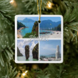 Ornement En Céramique zTH004 PHUKET, Thaïlande, Asie,<br><div class="desc">Vous y trouverez le souvenir de vos vacances. Cette catégorie contient des ornements en céramique de nombreux endroits en Thaïlande. (zTH004 PHUKET, Thaïlande, Asie, ornement céramique). Amaze amis et parents avec les souvenirs uniques de votre voyage. Essaie-nous ! #LeoPepeDesign - plage, panorama, royaume asiatique de thaïlande, leopepedesign, voyage photo tourisme,...</div>