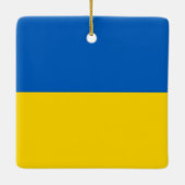 Ornement En Céramique zUA001 UKRAINE FLAG ukrainien, (Dos)